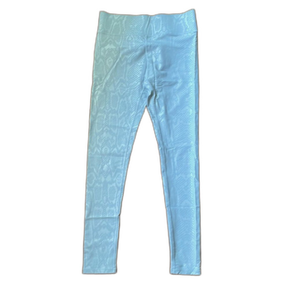 Terez Dove Gray Snakeskin Foil UpLift Leggings - Picture 1 of 3